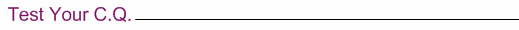 C.Q. Quiz