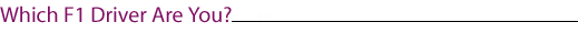Formula1 Quiz